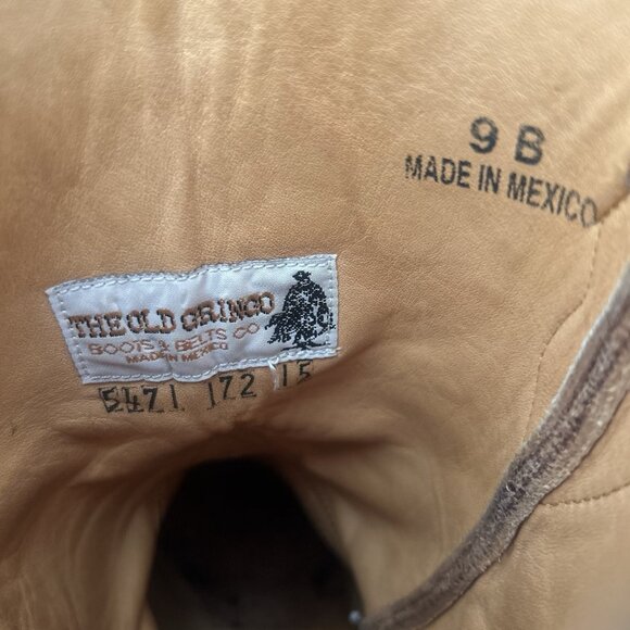 Old Gringo Pointed Toe Eagle Western Cowboy Boots Womens 9 B - Picture 8 of 12